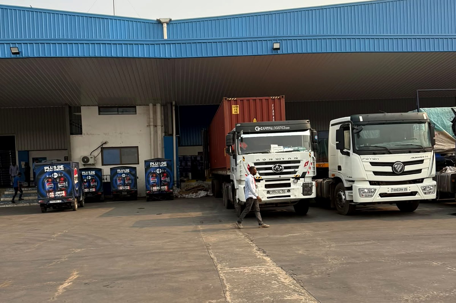 Capital Logistics depot with loading docks and container staging
